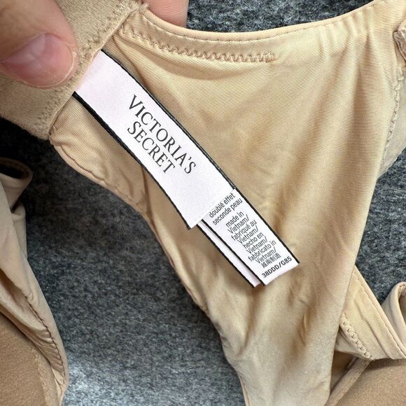Victoria's Secret Bralette Bra Women 38DDD Beige Push Up Underwired Opaque - Picture 3 of 4